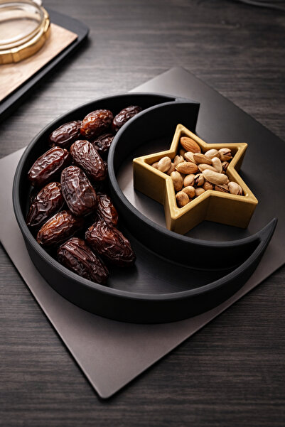 Mayah Concept Ay & Yıldız 3D Dekoratif Sunum ve Çerezlik Seti