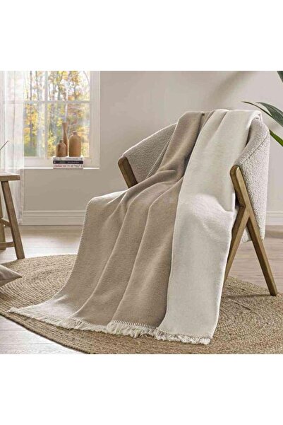 Özdilek Single Cotton Blanket Cream-Beige