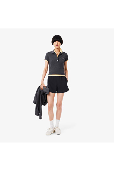 Lacoste Kadın Relaxed Fit Lacivert Şort