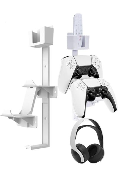 Arabest Holder Wall Mount Stand for PS5,Including Accessory Holders for Remot...