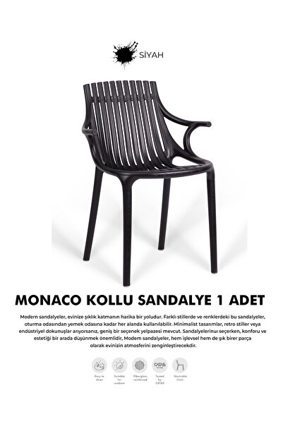 Daim Plastik MONAKO KOLLU LÜX CAFE & RESTAURANT SANDALYESİ