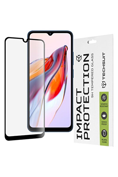 Techsuit Folie pentru Xiaomi Redmi 12C - 111D Full Cover / Sticlă cu adeziv i...