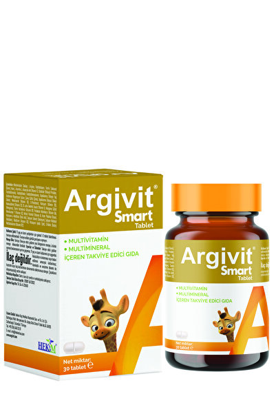 Argivit Smart Tablet 30 Tablets - Phosphatidylserine, Choline, L-Arginine, Mu...
