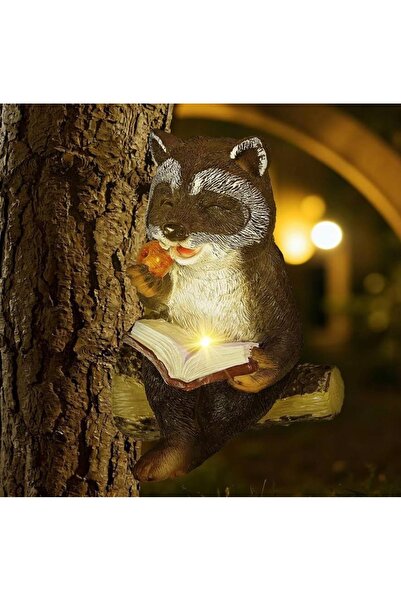 OMS Raccoon Garden Figure – LED Statues