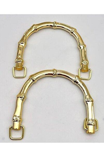 angel çanta aksesuar Acrylic-Looking Plastic Bag Handle in Gold Color