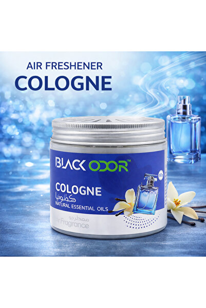 Black Odor Cologne Air Freshener Jar with Natural Essential Oils for Car Home...