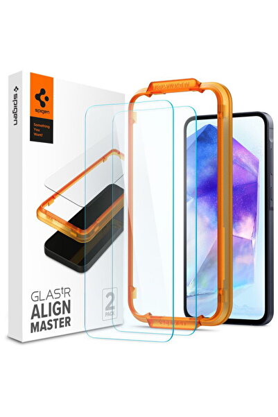 Spigen Folie pentru Samsung Galaxy A55 5G (set 2) - Glas.TR Align Master - Clear