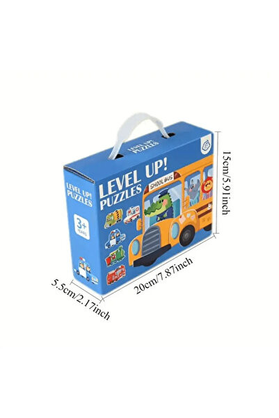 Level Up Puzzle – 6 figurine, Transport, 3 ani+