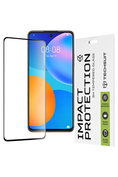 Techsuit Folie pentru Huawei P Smart 2021 - 111D Full Cover / Sticlă cu adezi...