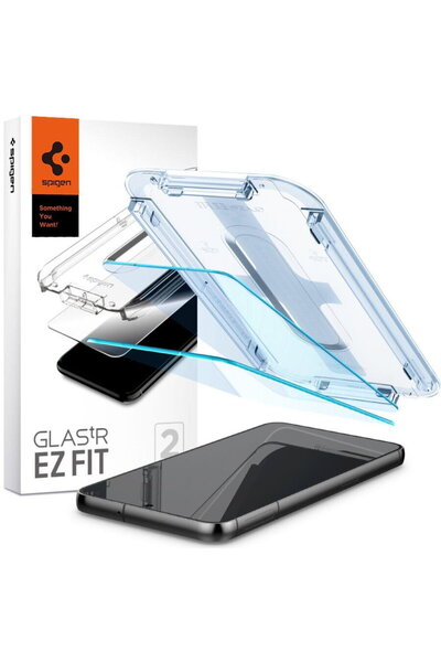 Spigen STICLĂ TĂMURĂ GLAS.TR „EZ FIT” PACHET DE 2 PENTRU GALAXY S23+ PLUS TRA...