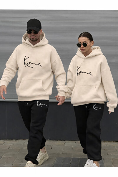 Flaubert Falubert-Unisex Printed Jh Oversized Sweatahırt -Sweatpants 2-Piece Set