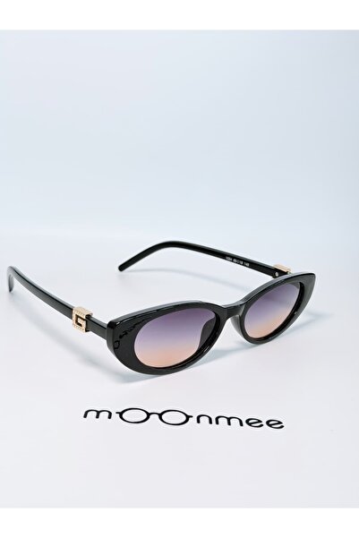 MOONMEE Guxxe Women's / Girls' Cat Eye Black Multi-Colored Sunglasses