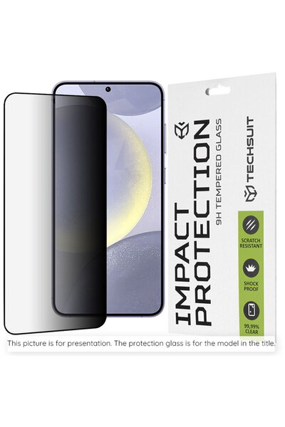 Techsuit Folie pentru iPhone 14 Pro Max - 111D Privacy Full Glue - Negru