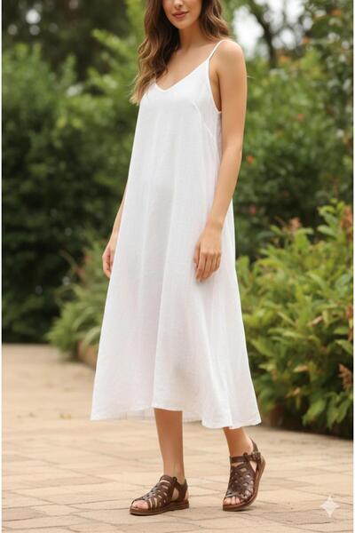 Biocomfort Hakiki Deri Kahverengi Kafesli Kadın Bodrum Sandalet - Günlük Konf...