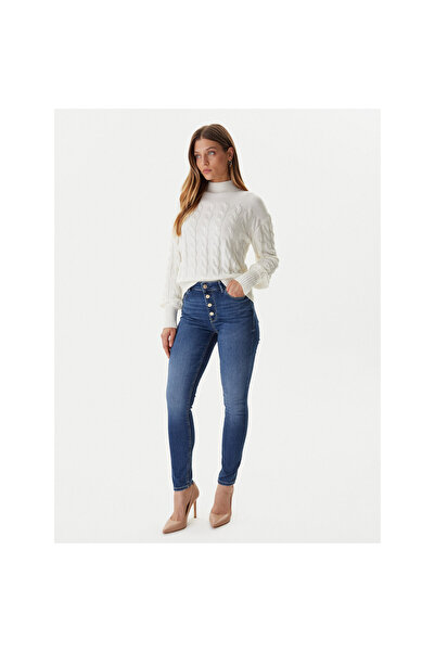 Guess damskie jeansy niebieski W5BA28 D0793