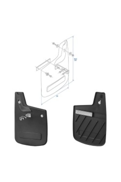 Proplus Apărători de noroi pentru Fiat Ducato din 07/2006, set de 2