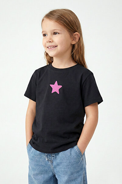 Dmb Star pentru fete cu imprimeu cu mânecă scurtă tricou