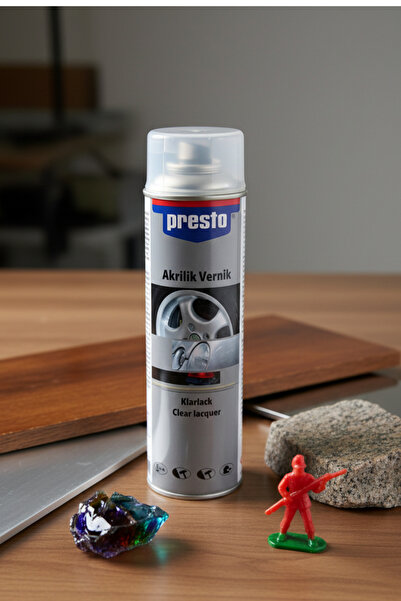 Presto Sprey Boya Parlak Akrilik Vernik,Sprey,Parlak,Mat,Satin,Plastik,Yüzey ...