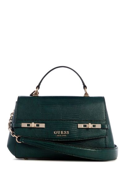 Guess حقيبة يد ميليندا بنقشة جلد الحيوانات