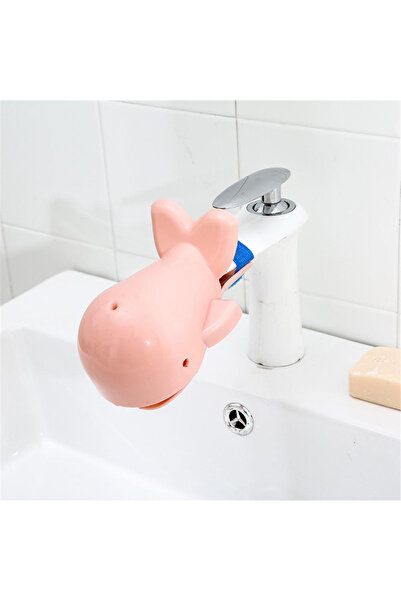 MaffStuff Prelungitor robinet copii, formă balenă, roz, 15 cm