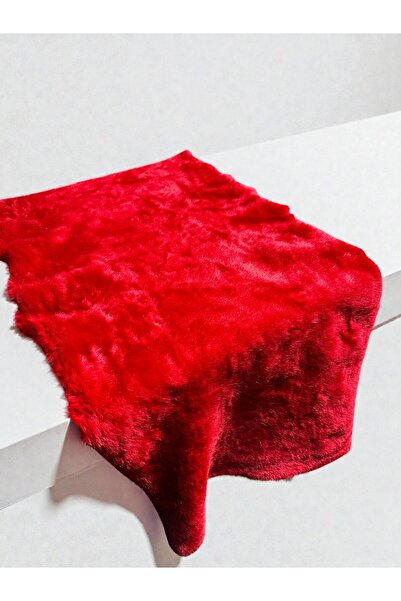 PLUSH STUDIO ISTANBUL Red Sable Faux Fur Plush Fabric 50X150 cm Medium Pile S...