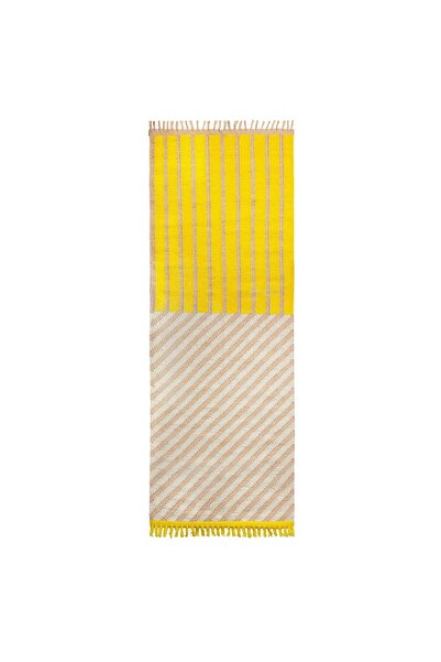 IKEA yolluk , sarı-bej, 70x200 cm, düz dokuma