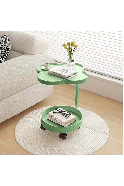 Arabest Small Side Table for Small Spaces,Swivel TV Tray Table 360° Rotating ...
