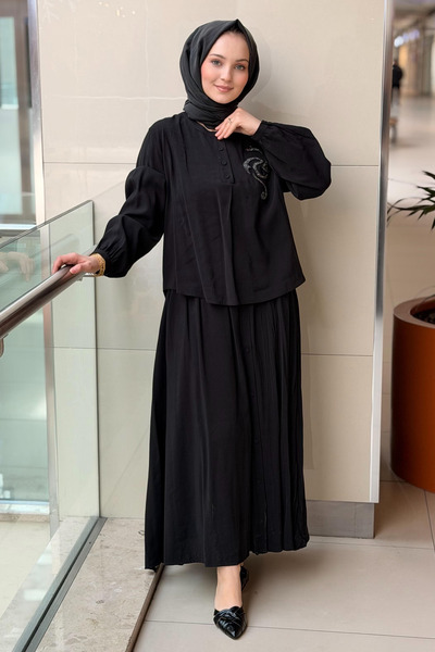 Ceremony Kristal İşlemeli Etekli Modal Takım