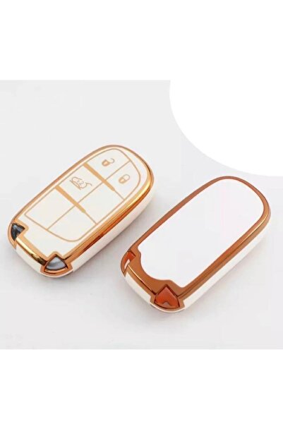 CİHAN GROUP Fiat 500 X 5001 Egea Cross Smart Luxury Key Case Cover White Comp...