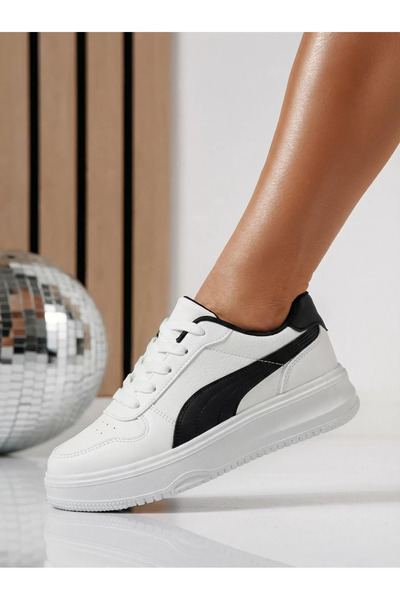 Zaira Adidasi dama albi din piele ecologica Natalia #24500 - 40