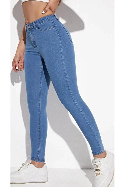 Pubi New Season Women's Skinny Medium Blue Jeans