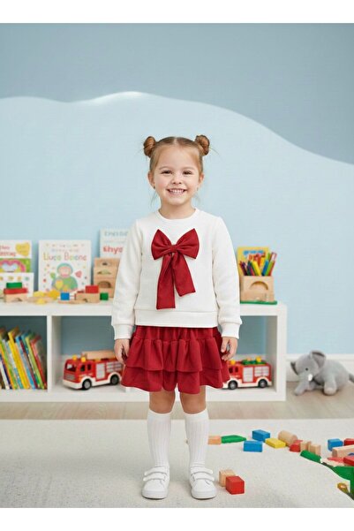 Miniminnakkidswear طقم تنورة عيد الأضحى للفتيات من قطعتين