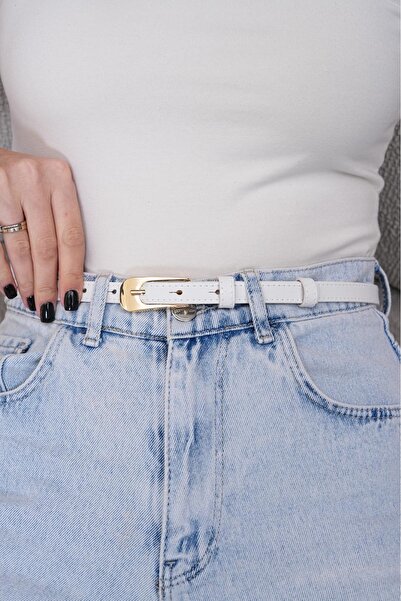 MODAM HİFA Long Buckle Gold Women's Belt Trouser Belt Dress Belt Shirt Belt C...