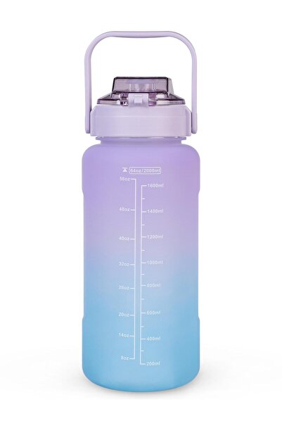 Vagonlife Polycarbonate Flask with Straw 2000 ml - Lilac
