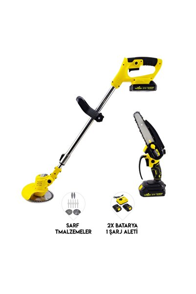 Dawreek Şarjlı Tırpan + Testere YELLOW