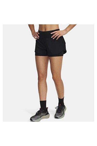 Under Armour UA Launch Pro 3" 2in1 Shorts 1389575-001 Women’s Black Sportswea...