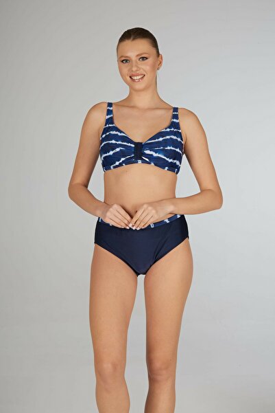 Estiva Women's Batik Print Navy Blue Shaping / Sculpting Printed Oversize Bik...