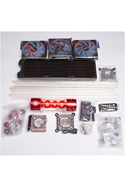 Generic Watercooling Intel LGA1200 cooling system red