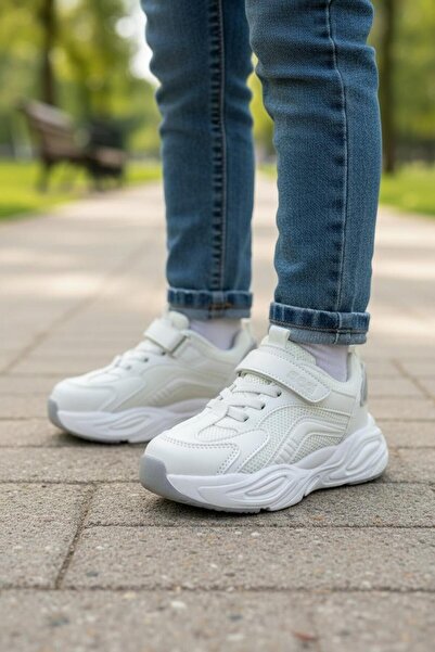 Cool Toti Orthopedic Unisex Children's White Comfortable Sneakers