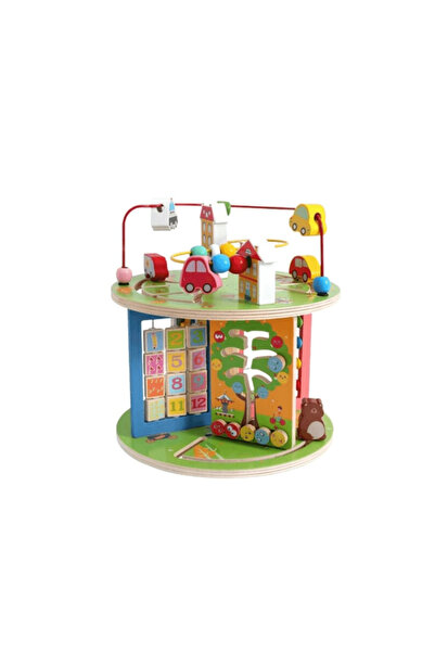 wood toys Joc educativ cu activități, din lemn, 8 în 1 - Joc Montessori