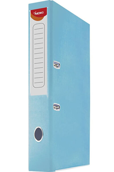 Noki Laminated Lever Arch File 5cm Light Blue