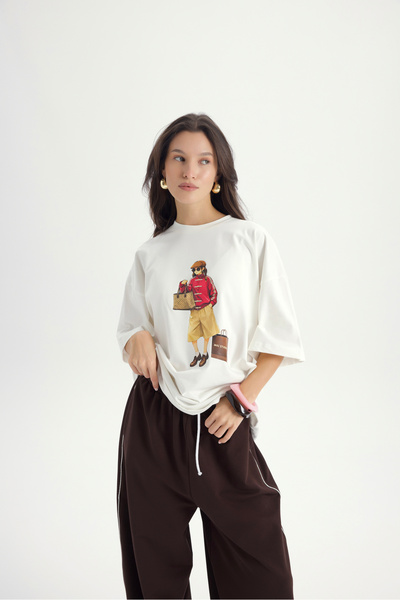 MAI STUDIOS CO. Arles Kahve T-Shirt Eşofman Takım