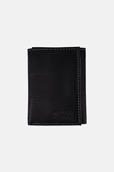 Chaps Men Brand Logo Trifold Wallet, Black