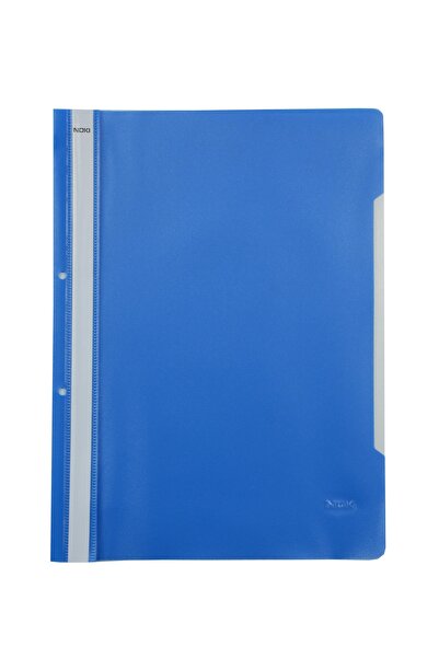 Noki Plastic File With Clip And Holes Blue
