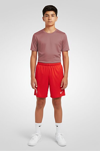 Nike 3Brand by Russell Wilson Kids Boys Embroidered Logo Training Shorts, Red