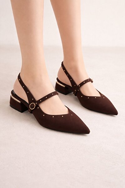 defile ayakkabi Valencia Coffee Stylish Daily Ballet Flats