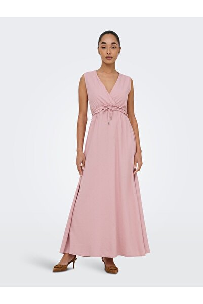 ONLY Kleid ONLGOA Leinen Langes Kleid