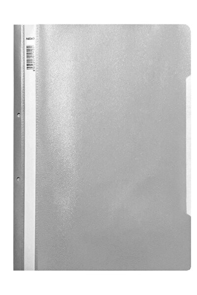 Noki Plastic File With Clip And Holes Dark Grey