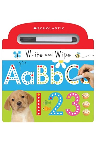 Scholastic Us اكتب وامسح الحروف الأبجدية 123: مجموعة سكولاستيك للمتعلمين الصغ...