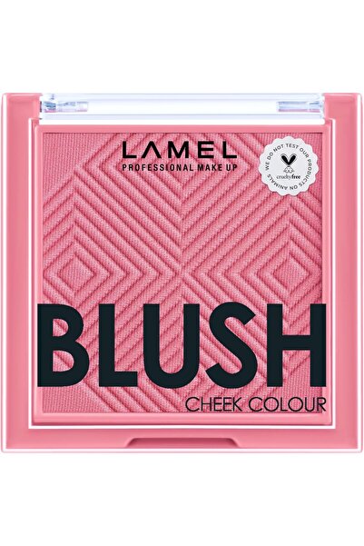 LAMEL أحمر خدود وردي صغير - بودرة أحمر خدود طبيعية قابلة للمزج - يعزز ويحدد م...